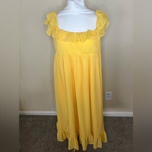 NWT Banana Republic flowy yellow dress